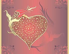 三情人節(jié)的時(shí)尚元素矢量素材