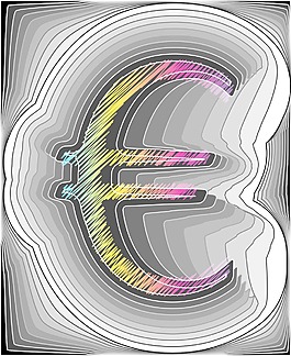 摘要字體矢量插畫