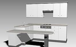 室內裝飾廚具493D模型