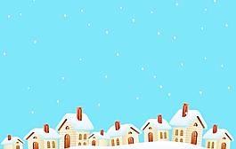 雪小屋矢量素材
