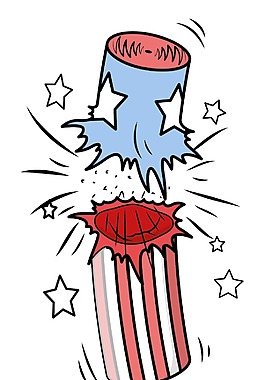 獨立日煙花爆竹爆裂