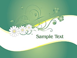 问候的花卉图案的说明