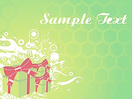 礼品包装与燃烧的火焰