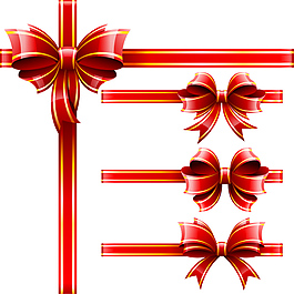 精美蝴蝶結(jié)裝飾設(shè)計矢量素材
