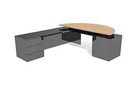 室內(nèi)家具之辦公桌0033D模型