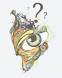 趋势的眼睛元素矢量素材