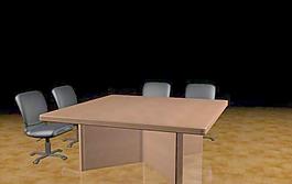 餐桌組合-75家具3D模型