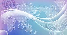 一個(gè)泡泡背景矢量素材夢(mèng)幻色彩的地圖