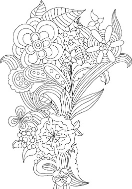 花卉矢量元素