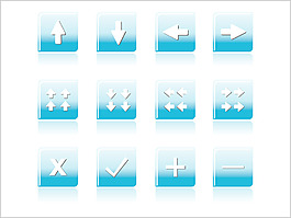 光澤圖標矢量集