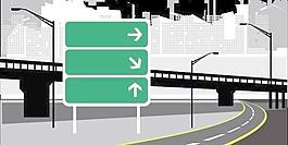 道路標(biāo)志矢量素材