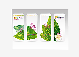 植物裝飾吊牌矢量設(shè)計(jì)