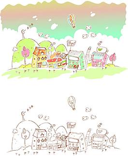 卡通建筑