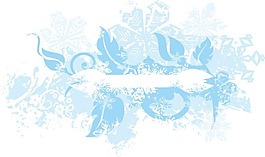 淡藍(lán)花朵背景
