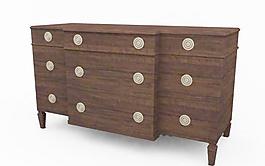 歐式家具柜子0113D模型