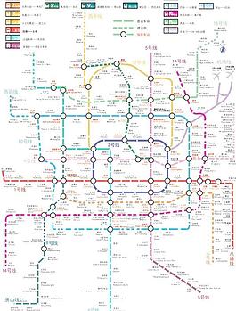 北京地鐵地圖矢量素材