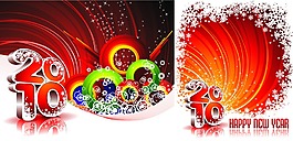 繽紛圣誕節(jié)元素矢量素材