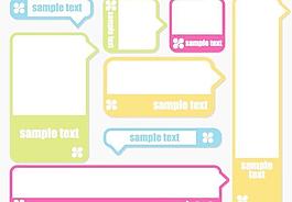 對話框向量元素8 Web20風格