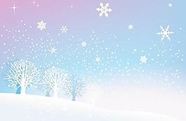 美麗的雪花矢量素材