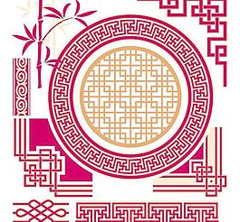 中國式的花邊矢量素材