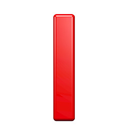 從紅色塑料字母一個字母集白色隔離
