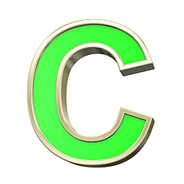 一封来自金框字母表浅绿色的设置