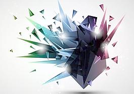 3D紙鶴背景矢量素材04