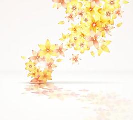 美麗的花朵背景矢量素材02