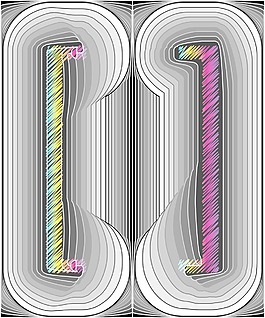 摘要字體矢量插畫