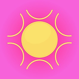 蓬勃發(fā)展的太陽圖標