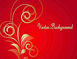 absatract金色花假日的旗幟