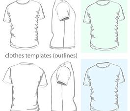 三維服裝模板矢量素材01