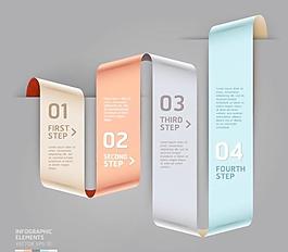 時(shí)尚的顏色標(biāo)簽矢量素材05