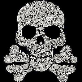 骷髏插畫矢量素材03