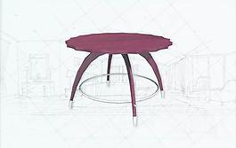 國(guó)際主義家具桌子0033D模型