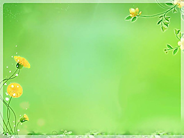 淡雅植物PPT背景圖片