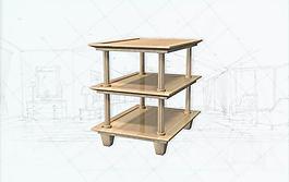 國(guó)際主義家具茶幾0113D模型
