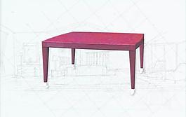 國(guó)際主義家具茶幾0063D模型