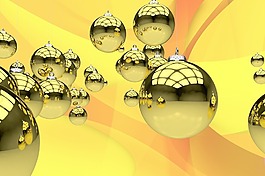 黃色圣誕主題
