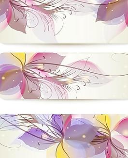 花紋banner矢量素材3