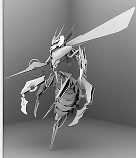 機(jī)械黃蜂3D模型下載