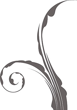 矢量花卉渦流