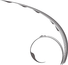 矢量花卉渦流