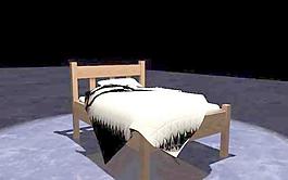 單人床3D模型