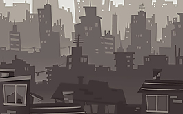 現(xiàn)代城市背景矢量素材