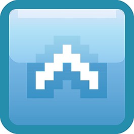 上箭頭的藍(lán)色小應(yīng)用程序圖標(biāo)