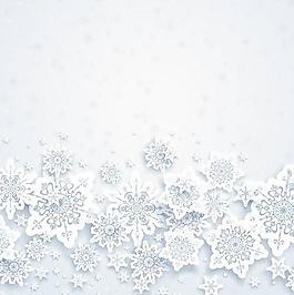 幻想雪花裝飾背景矢量素材1
