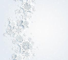 幻想雪花裝飾背景矢量素材3