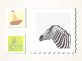 矢量圖郵票