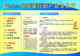 柳州銀行藍色宣傳單